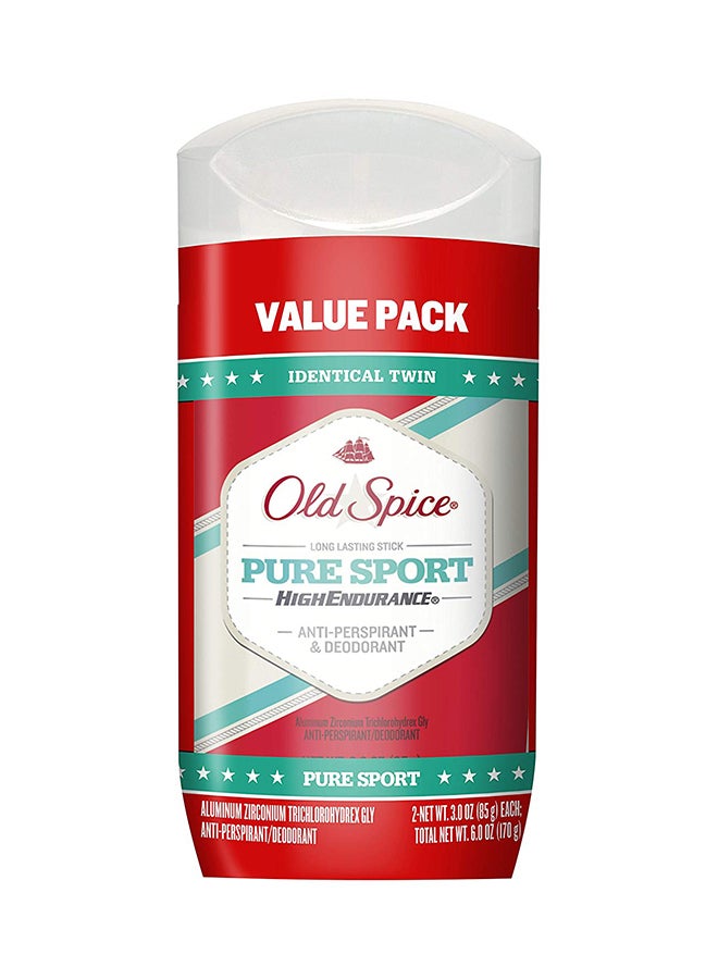Pack Of 2 Pure Sport Antiperspirant Deodorant