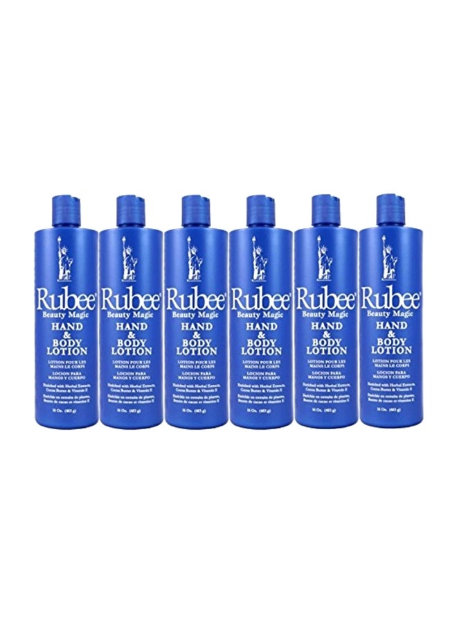 Pack Of 6 Hand And Body Lotion 473ml