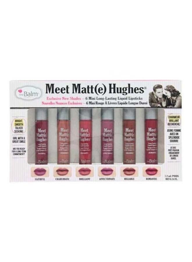 6-Piece Meet Matte Hughes Volume 2 Lip Gloss Set Multicolour