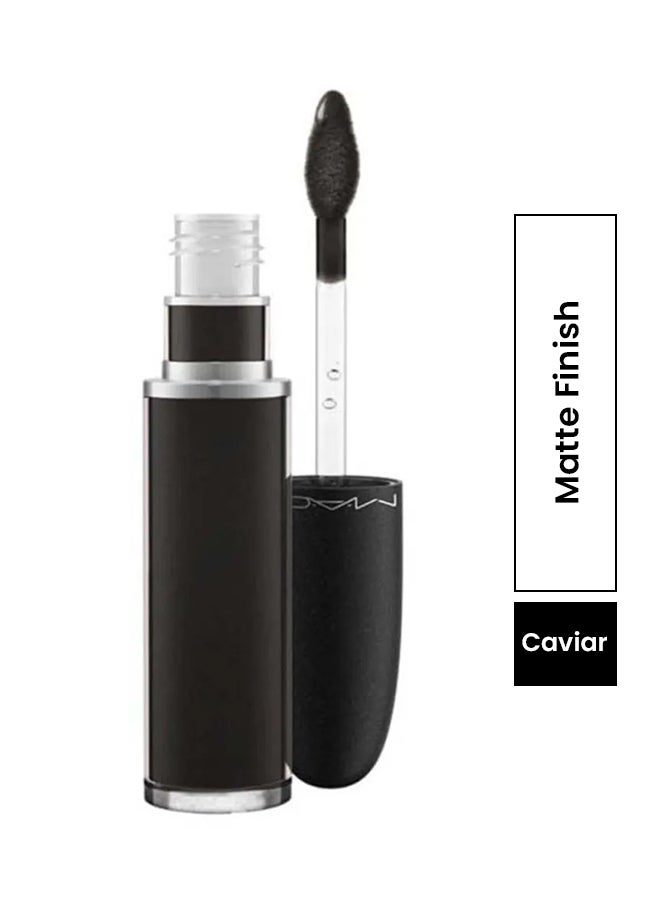 Retro Matte Liquid Lipcolour Caviar