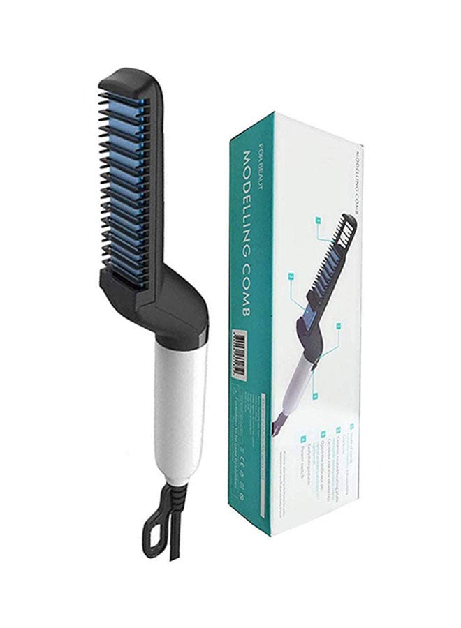 Multifunctional Beard Straightener Comb White/black