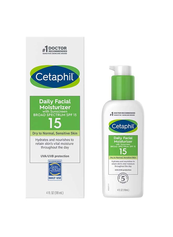 Daily Facial Moisturizer with Sunscreen SPF15 Sensitive Skin