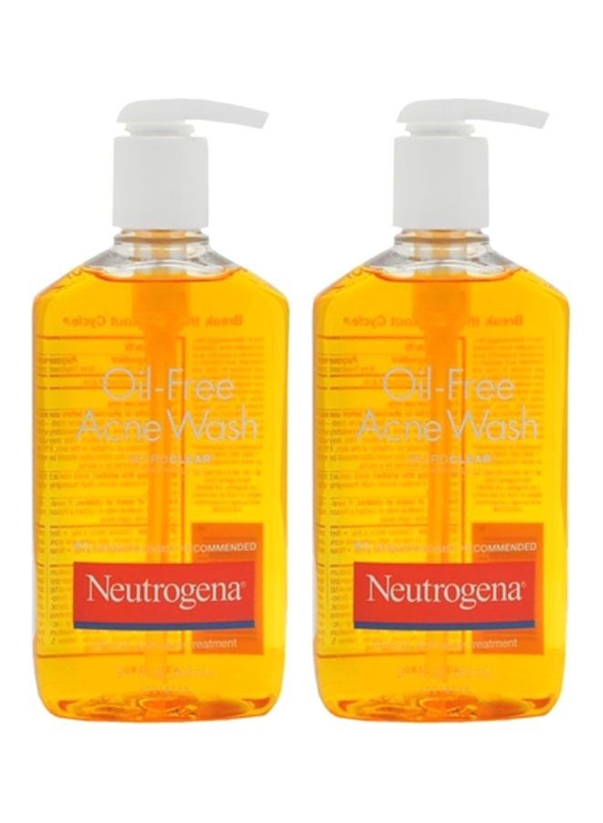 2-Piece Oil-Free Acne Wash Set 2x174ml
