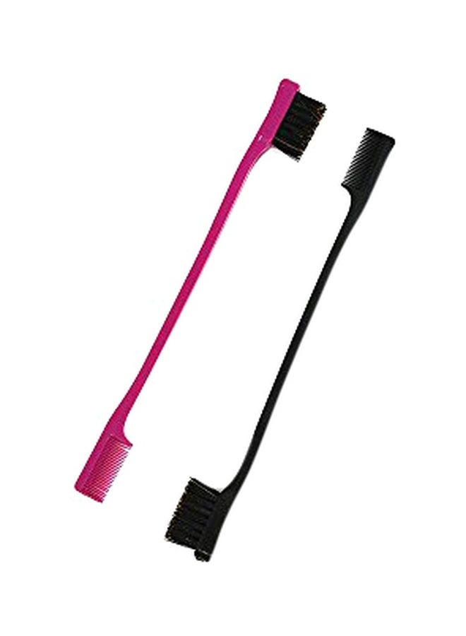 2-Piece 24 Hour Edge Tamer Set Black/Pink/Green