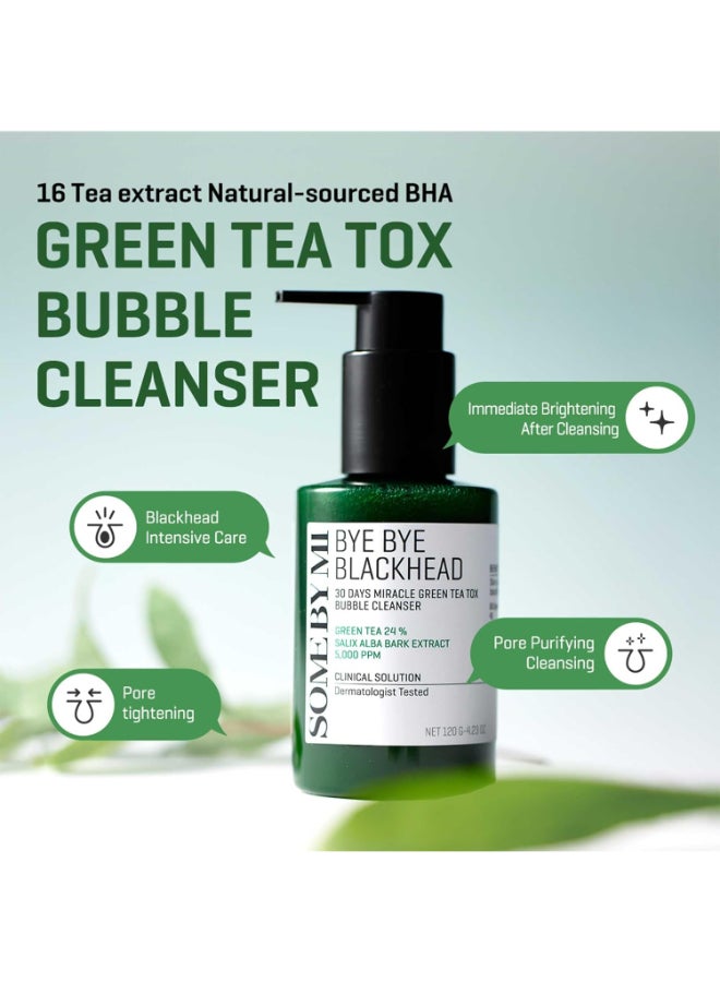 Bye Bye Blackhead 30 Days Miracle Green Tea Tox Bubble Cleanser, 4.23 Oz Packaging May Vary Clear 120grams - image 3
