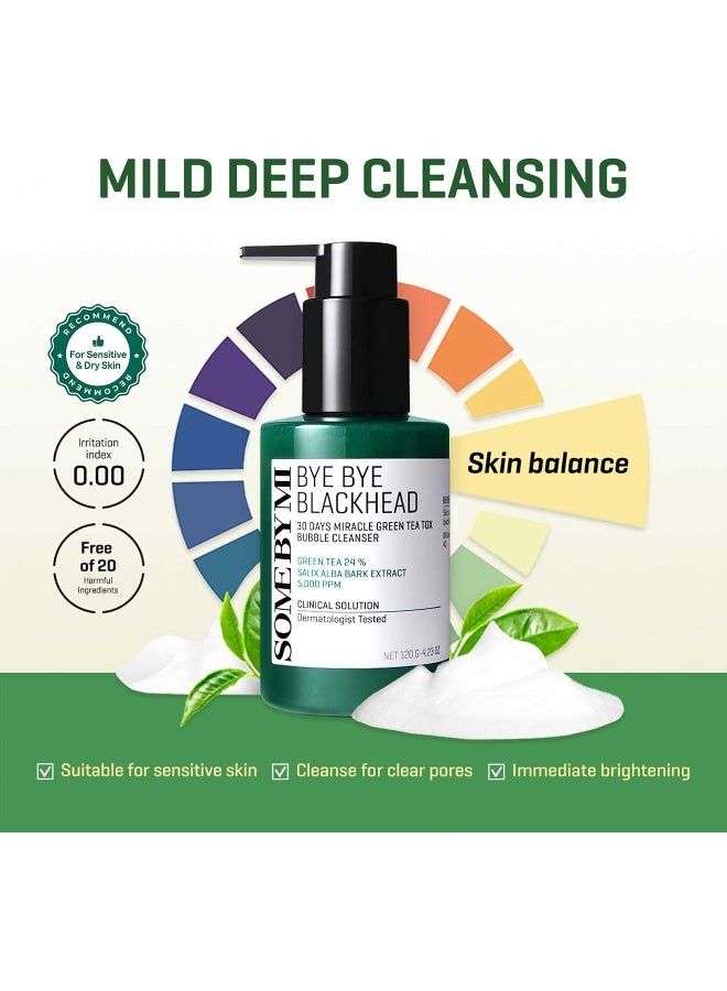Bye Bye Blackhead 30 Days Miracle Green Tea Tox Bubble Cleanser, 4.23 Oz Packaging May Vary Clear 120grams - image 6