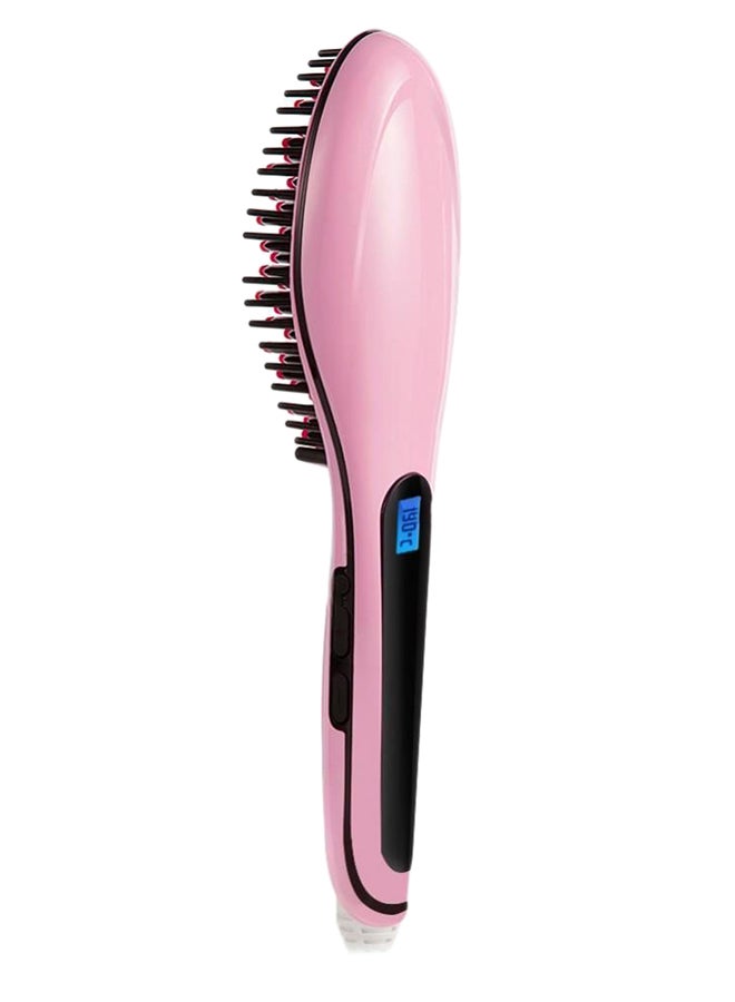 Digital Hair Straightening Brush Silver/Rose Gold