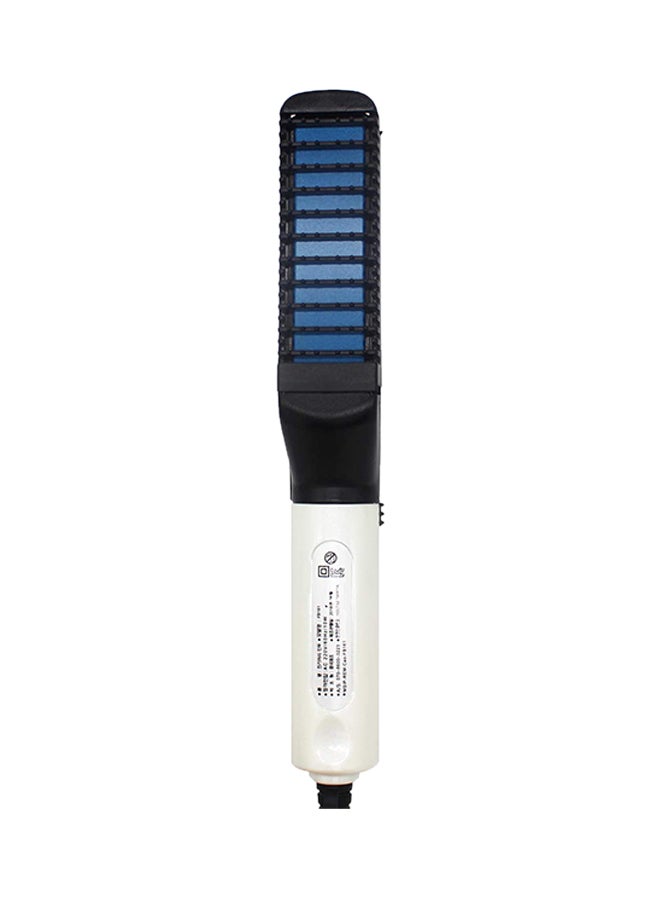 Beard Straightener Brush Black/White 2.8X0.98X2.9