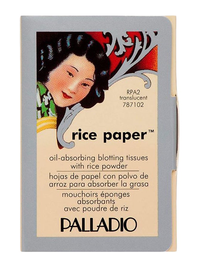 Natural Rice Powder Face Absorbs Oil Blotting Paper Beige