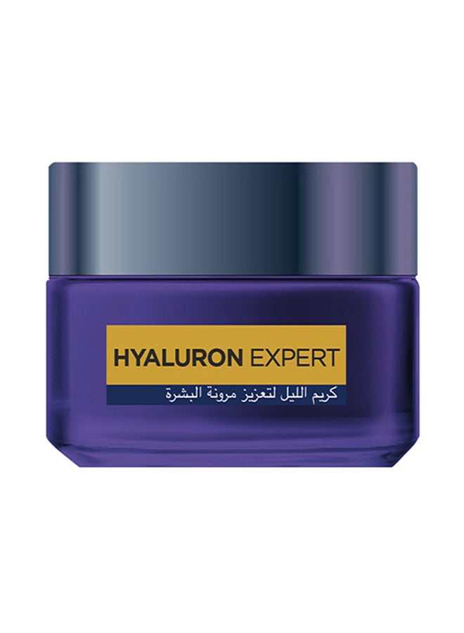 Hyaluron Expert Replumping Night Cream Mask with Micro Hyaluronic Acid – 24H Intense Hydration, 50ml Clear 50ml