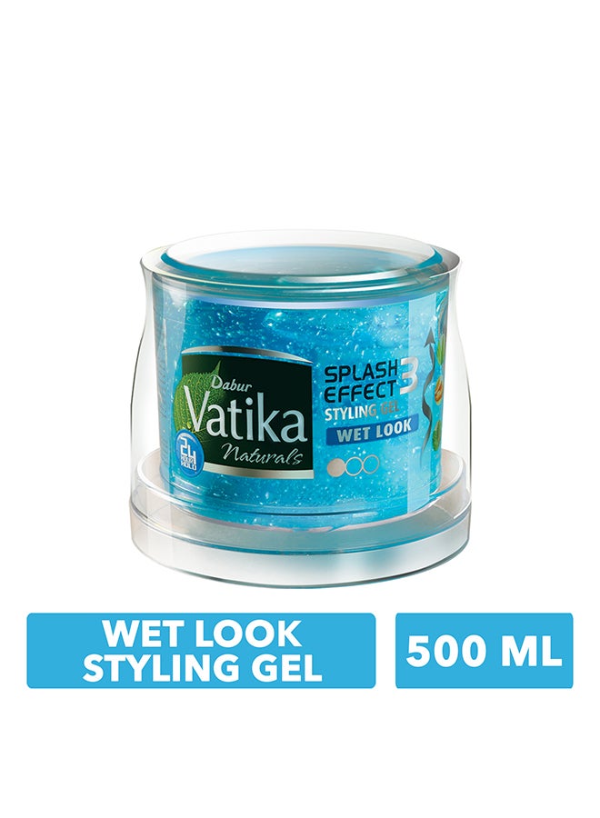 Splash 3 Effect Wet Look Styling Hair Gel 500ml