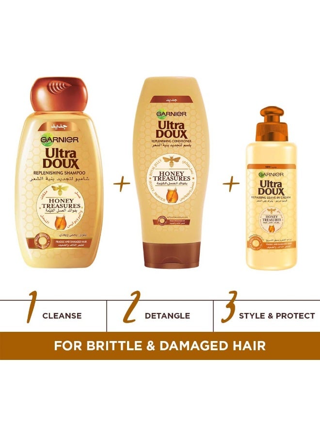 Ultra Doux Honey Treasures Leave-In Cream White 200ml - image 3