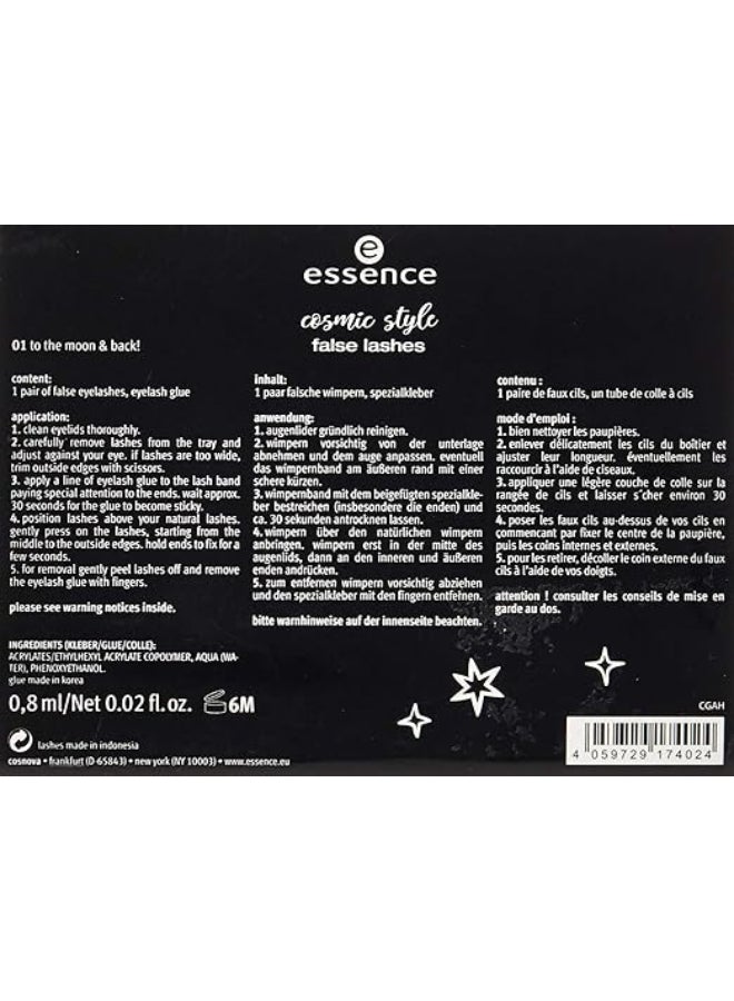2-Piece Cosmic Style False Lashes Black - image 2
