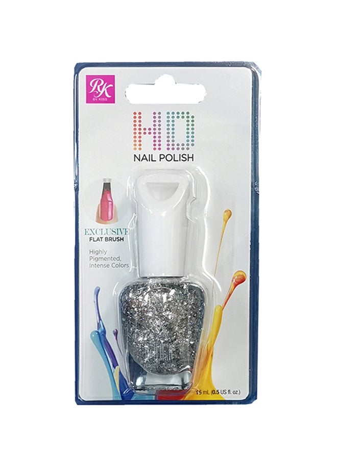 Ruby Ki**** HD Nail Polish Into The Future silver