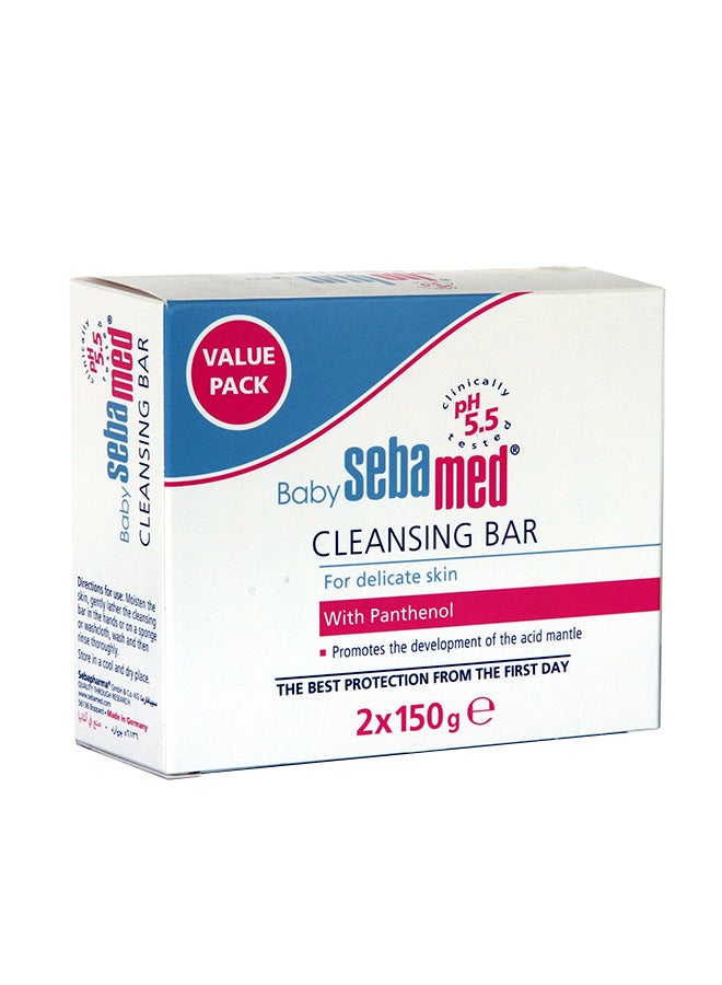 Pack Of 2 Baby Cleansing Bar White 150grams