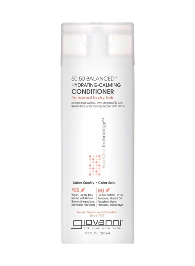 Giovanni 50:50 Balanced Hydrating-Calming Conditioner, For Normal To Dry Hair 250ml