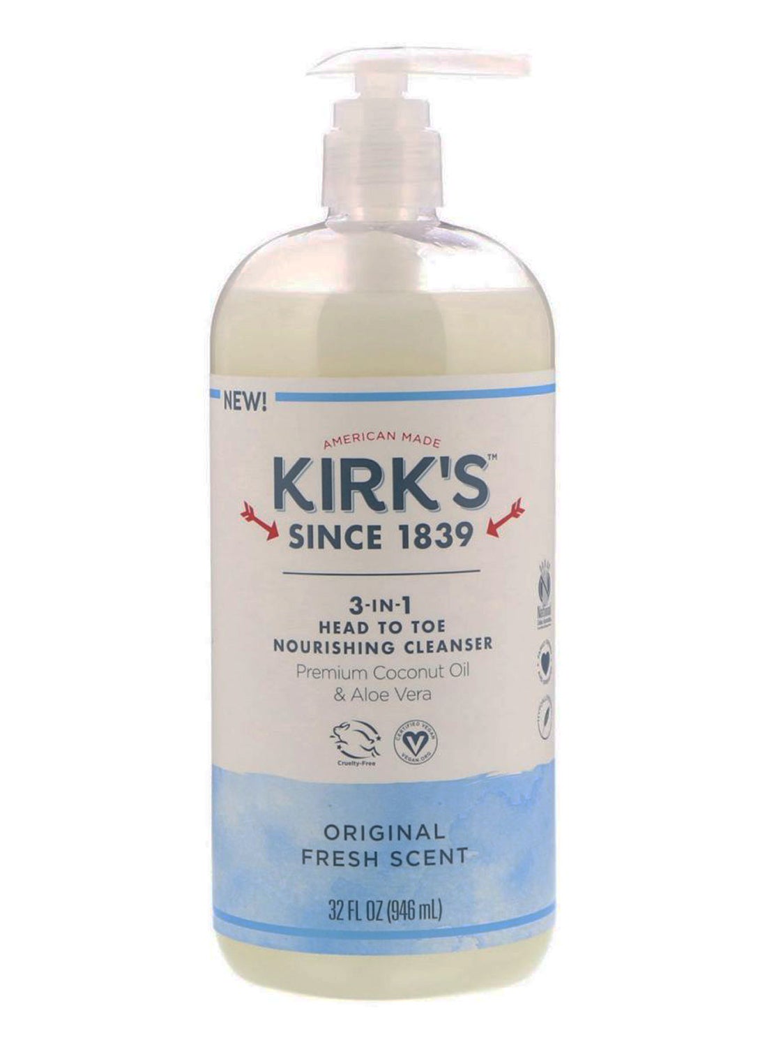 3-In-1 Original Fresh Scent Head To Toe Nourishing Cleanser 946ml