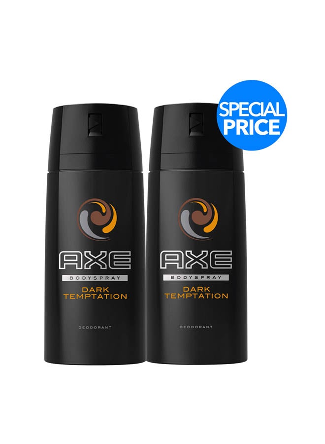 Dark Temptation Body Spray For Men, 150ml, Pack Of 2 150ml