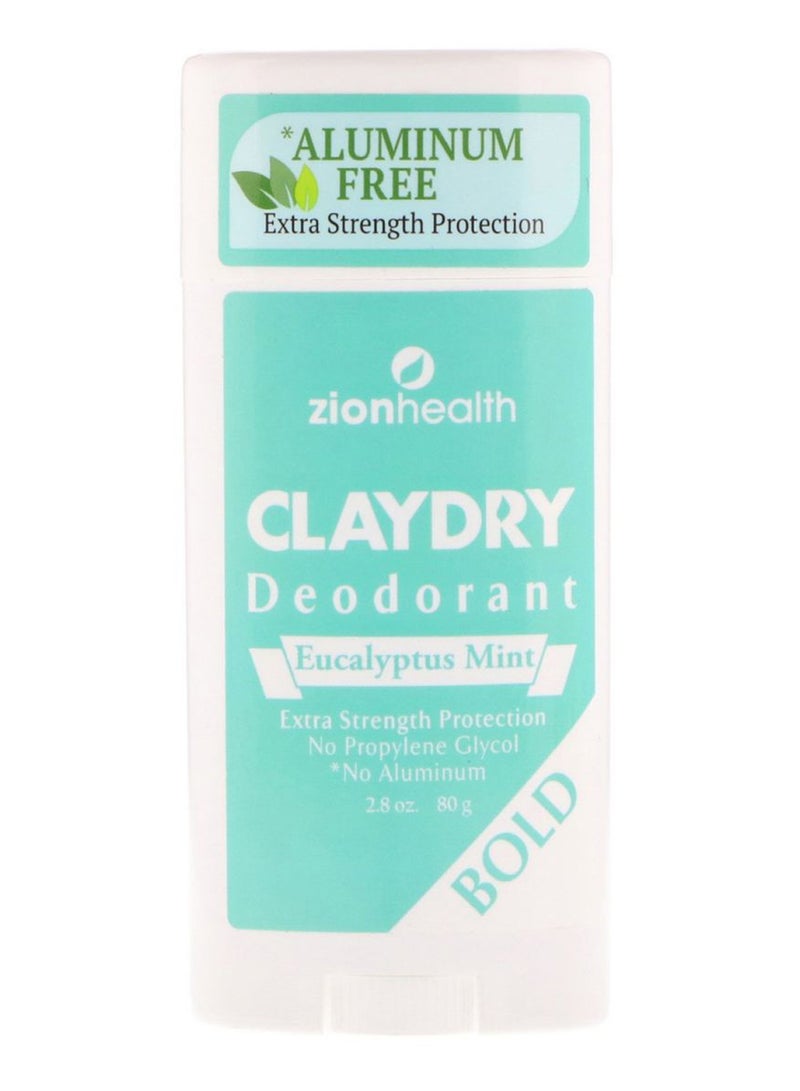 Claydry Eucalyptus Mint Deodorant 80grams