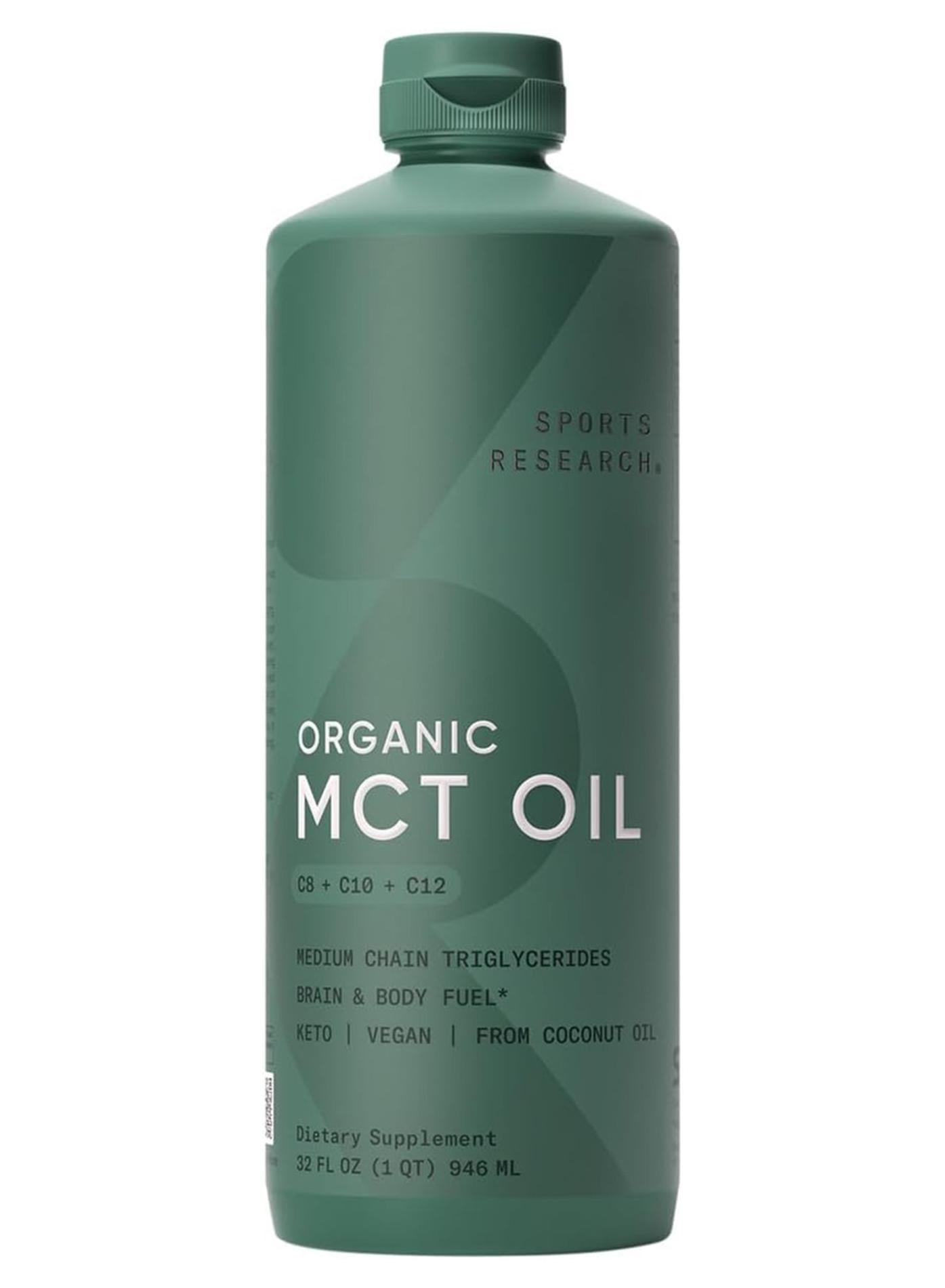 Organic MCT Oil, (C8+C10+C12) 32 fl oz 946ml