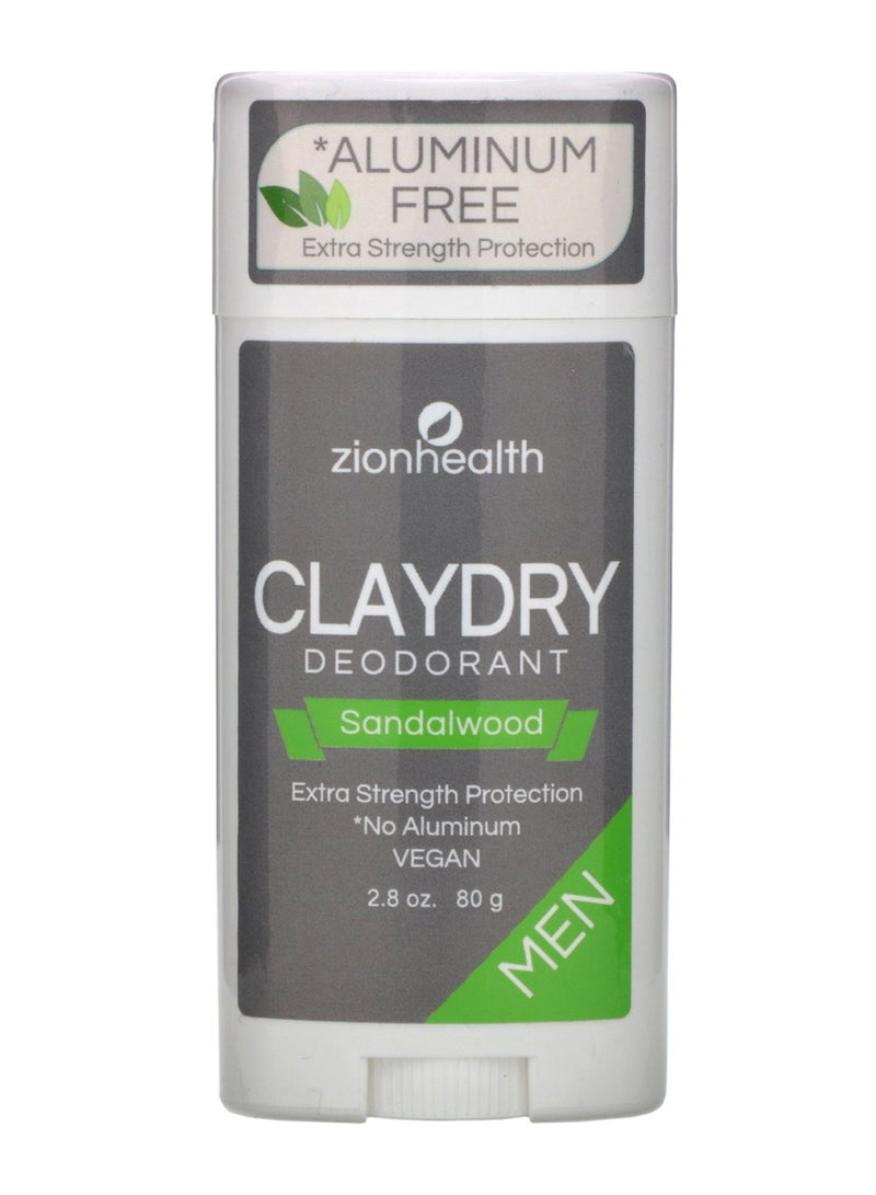 Sandalwood Claydry Deodorant 80grams