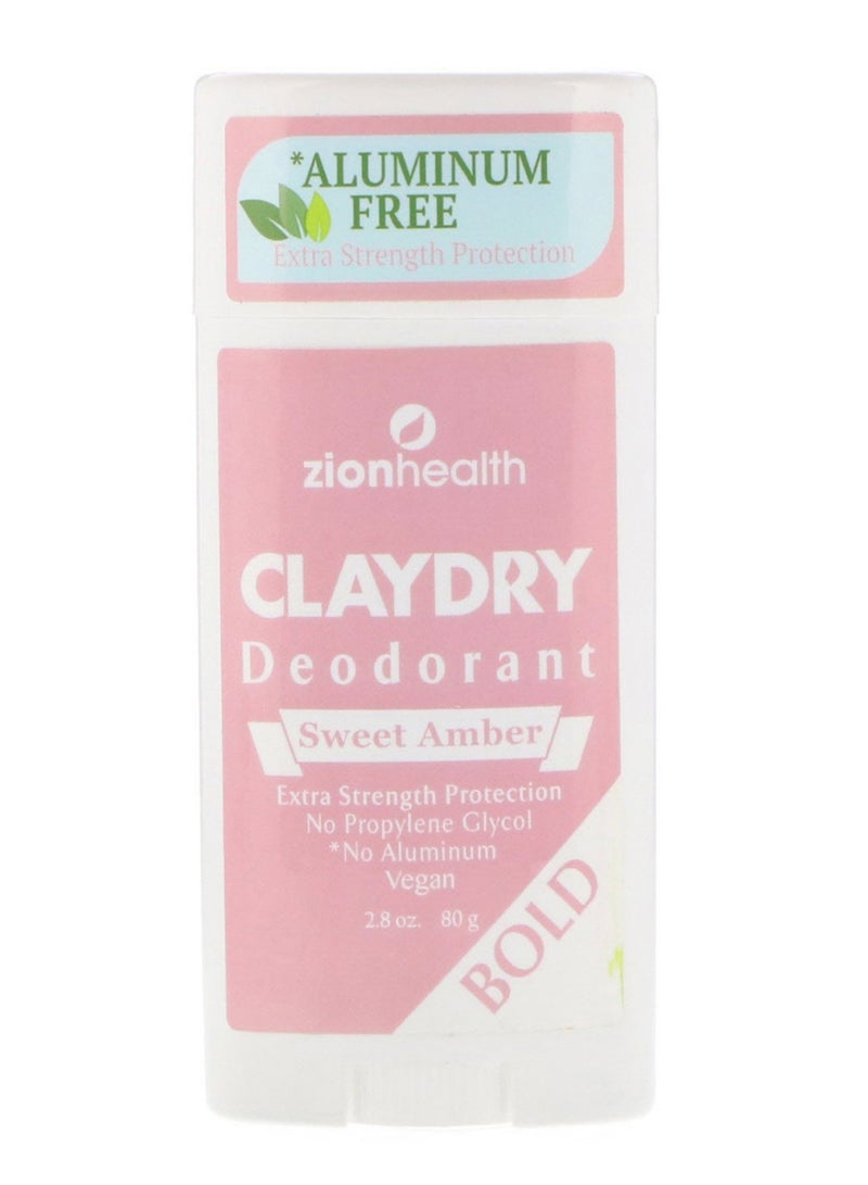 Bold Sweet Amber Claydry Deodorant 80grams