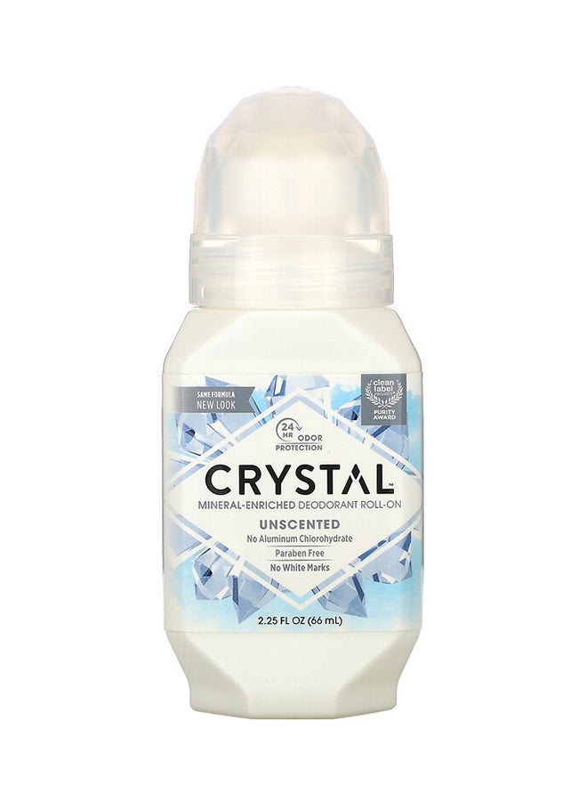 Unscented Mineral Body Deodorant Roll On 66ml