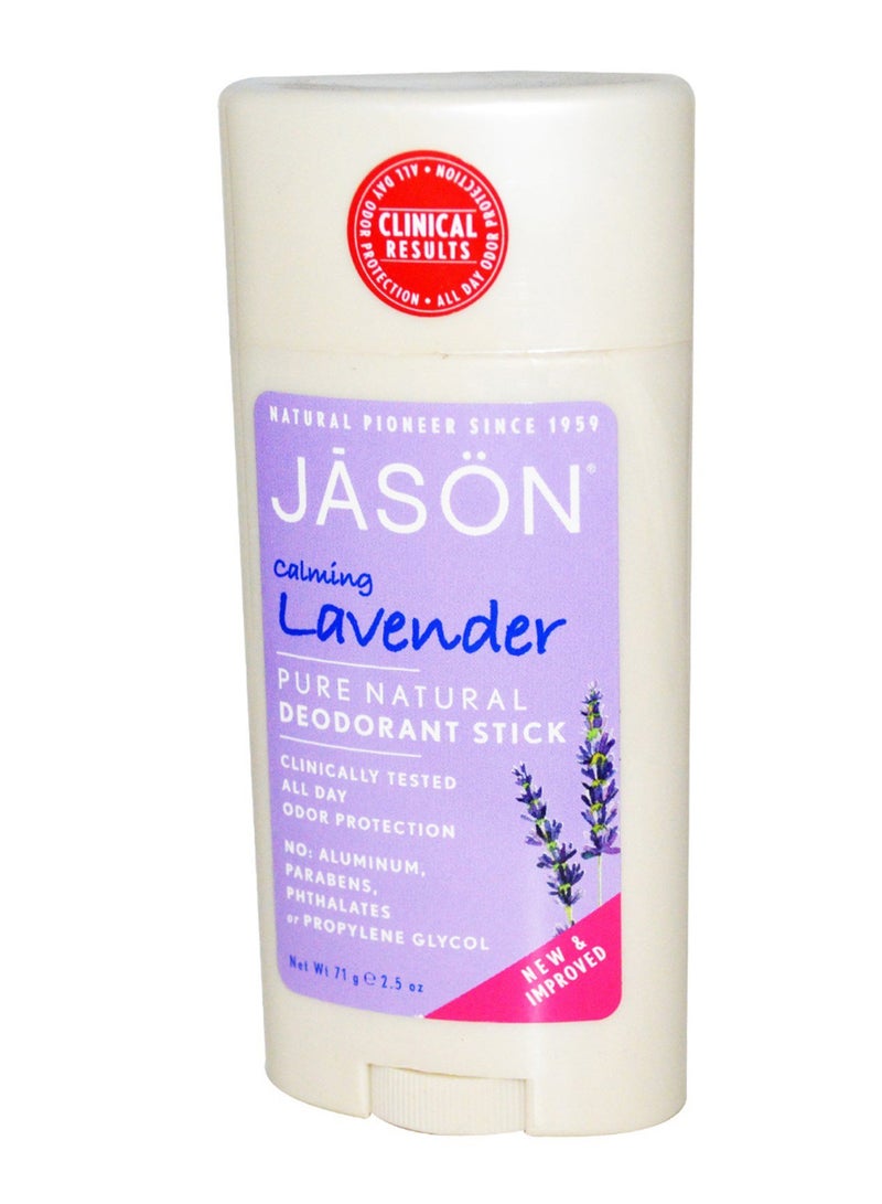 Calming Lavender Pure Natural Deodorant Stick 71grams