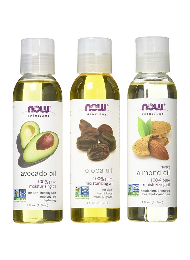 Pack Of 3 Moisturizing Oil Gold/Clear 354ml