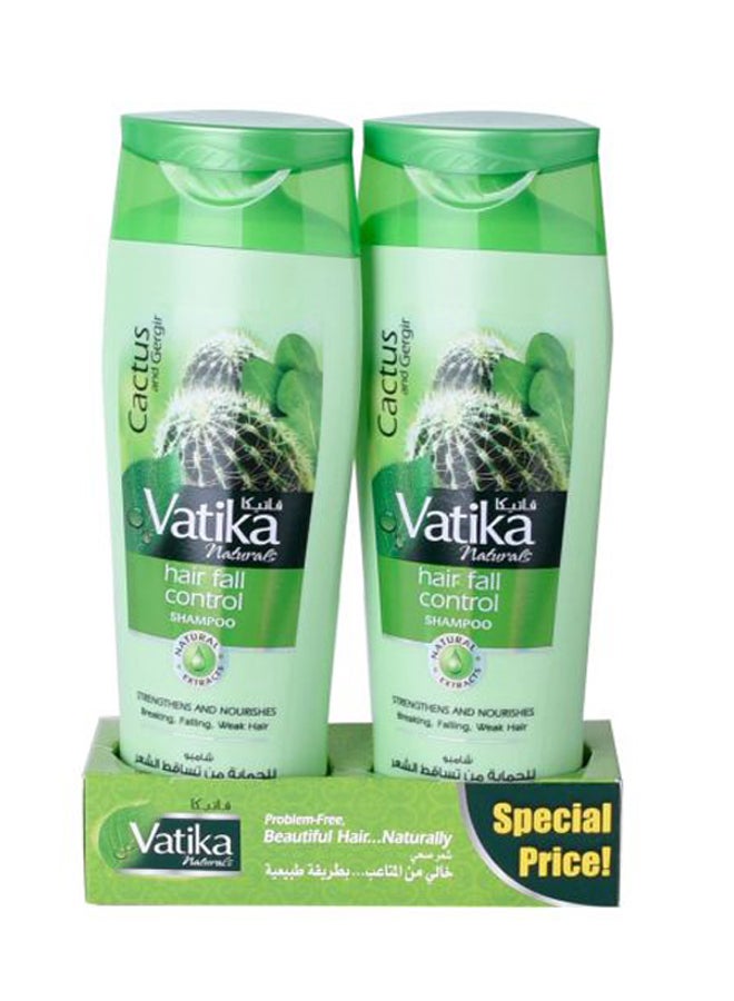 Pack Of 2 Hair Fall Control Shampoo - Cactus And Gergir 400ml