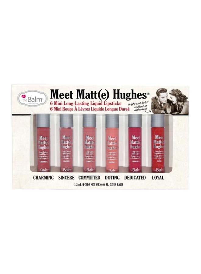 6-Piece Meet Hughes Lip Gloss Kit Doting/Loyal/Dedicated