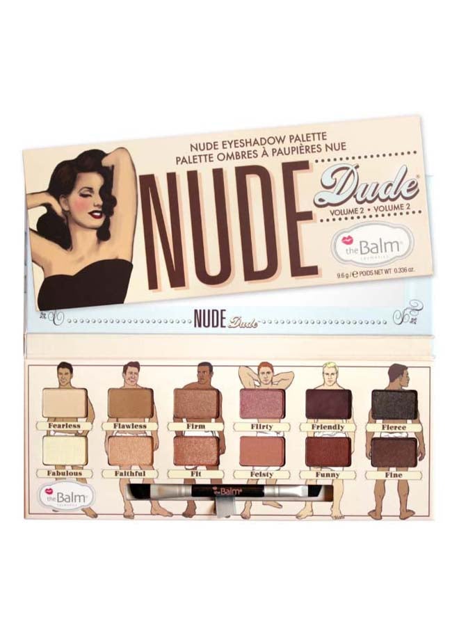 Nude Dude Eyeshadow Palette Brown/Pink/Black
