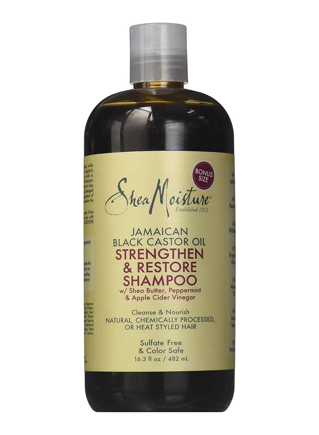 Black Castor Oil Strengthen And Restore Shampoo 482ml