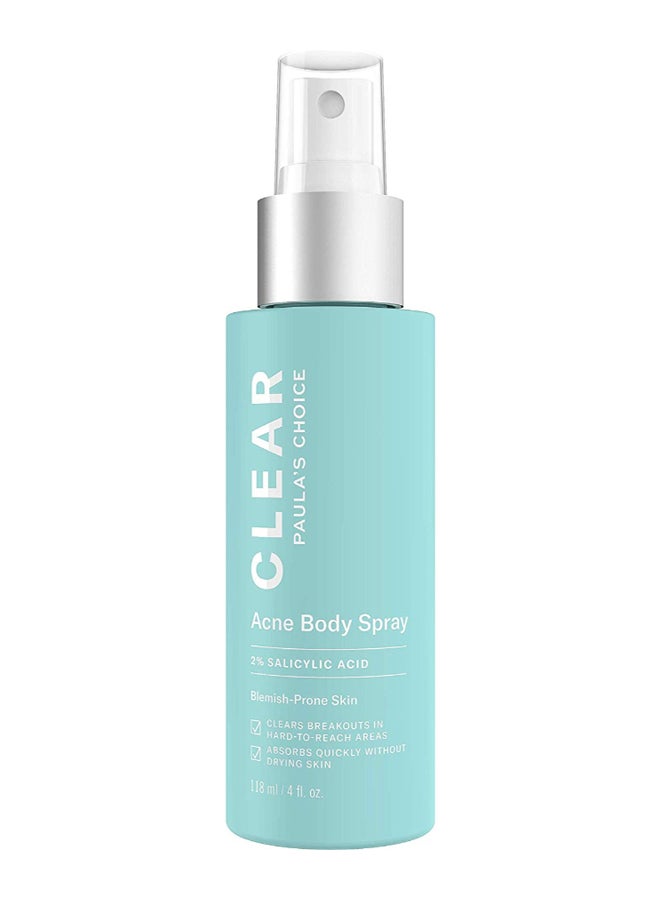 Clear Acne Body Spray 118ml