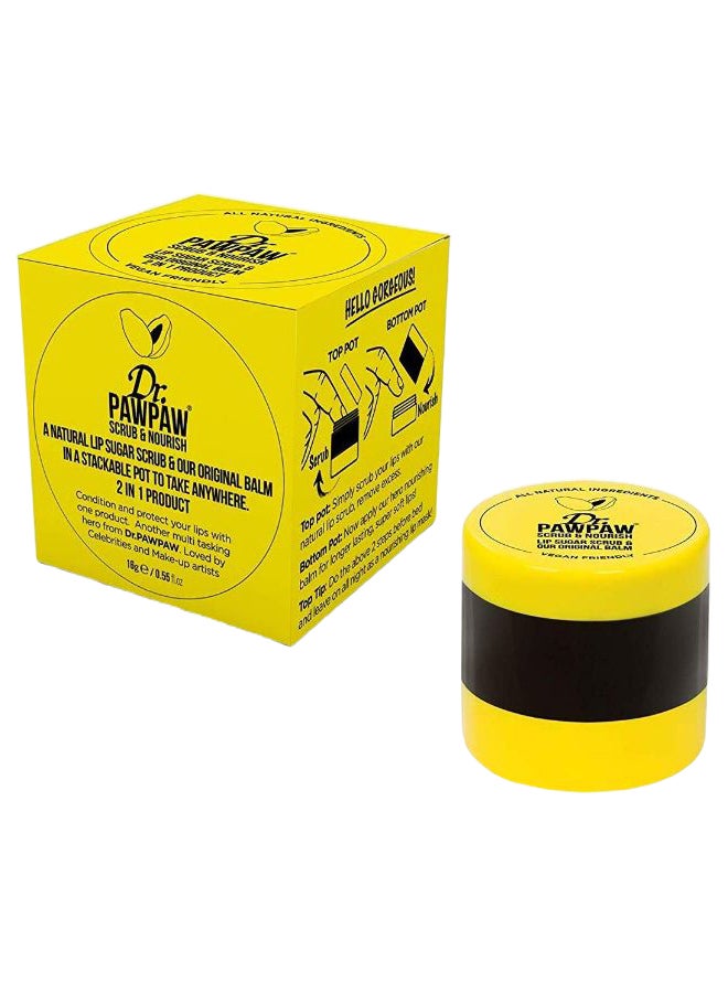 2-In-1 A Natural Lip Scrub And Original Balm 16grams