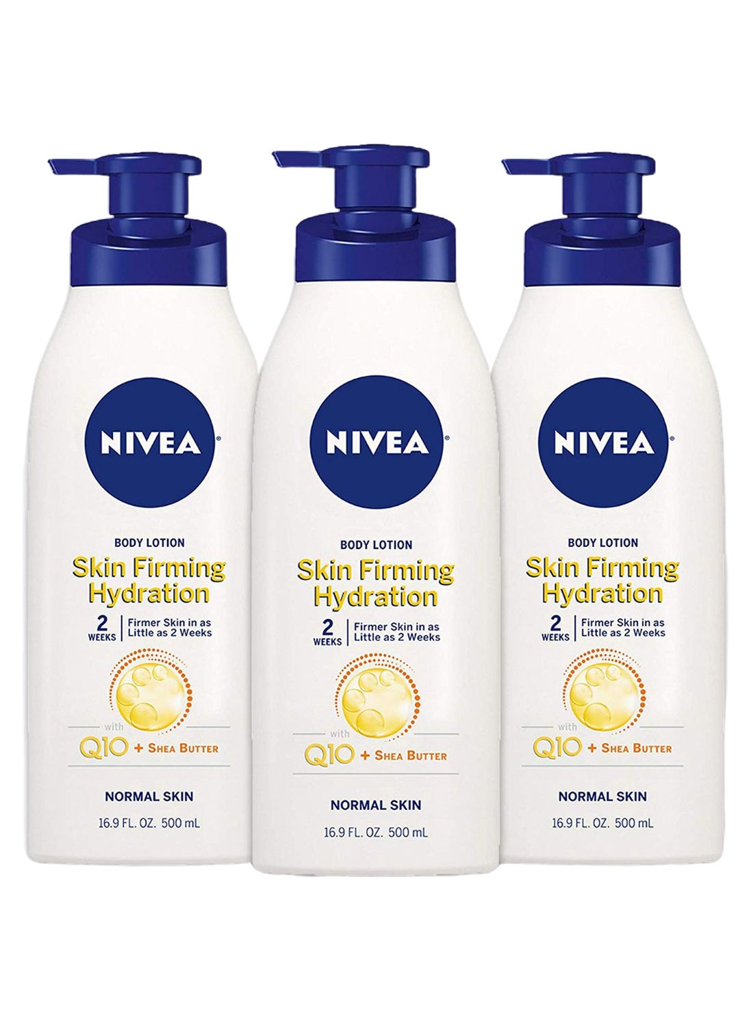 Pack Of 3 Skin Firming Hydration Body Lotion White 3 x 500ml