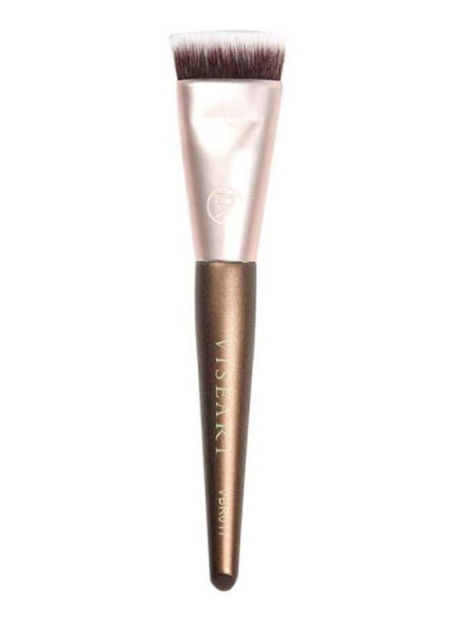 Short And Flat Make-Up Brush Brown/Gold
