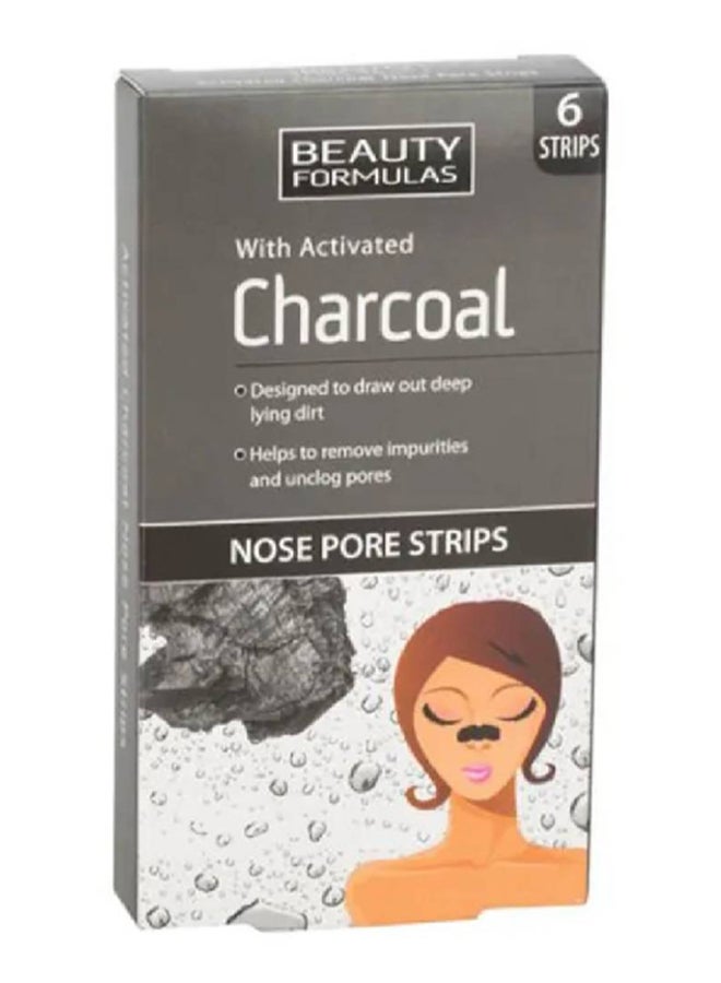 Activated Charcoal Nose Pore Strips 6 Count 15grams - image 2