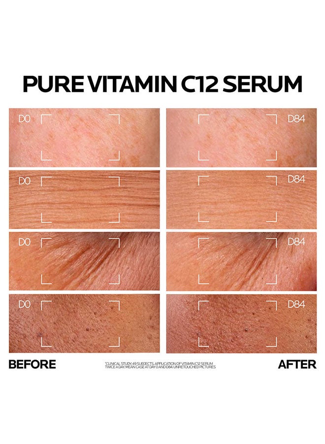 La Roche Posay 12% Pure Vitamin C Anti-Aging 30Ml Face Serum With Hyaluronic Acid & Salicylic Acid; Boosts Skin Regeneration And Reduces Appearance Of Wrinkles clear 30ml - image 9