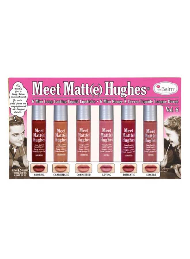 Pack Of 6 Meet Matte Hughes Long-Lasting Liquid Lipstick Multicolour