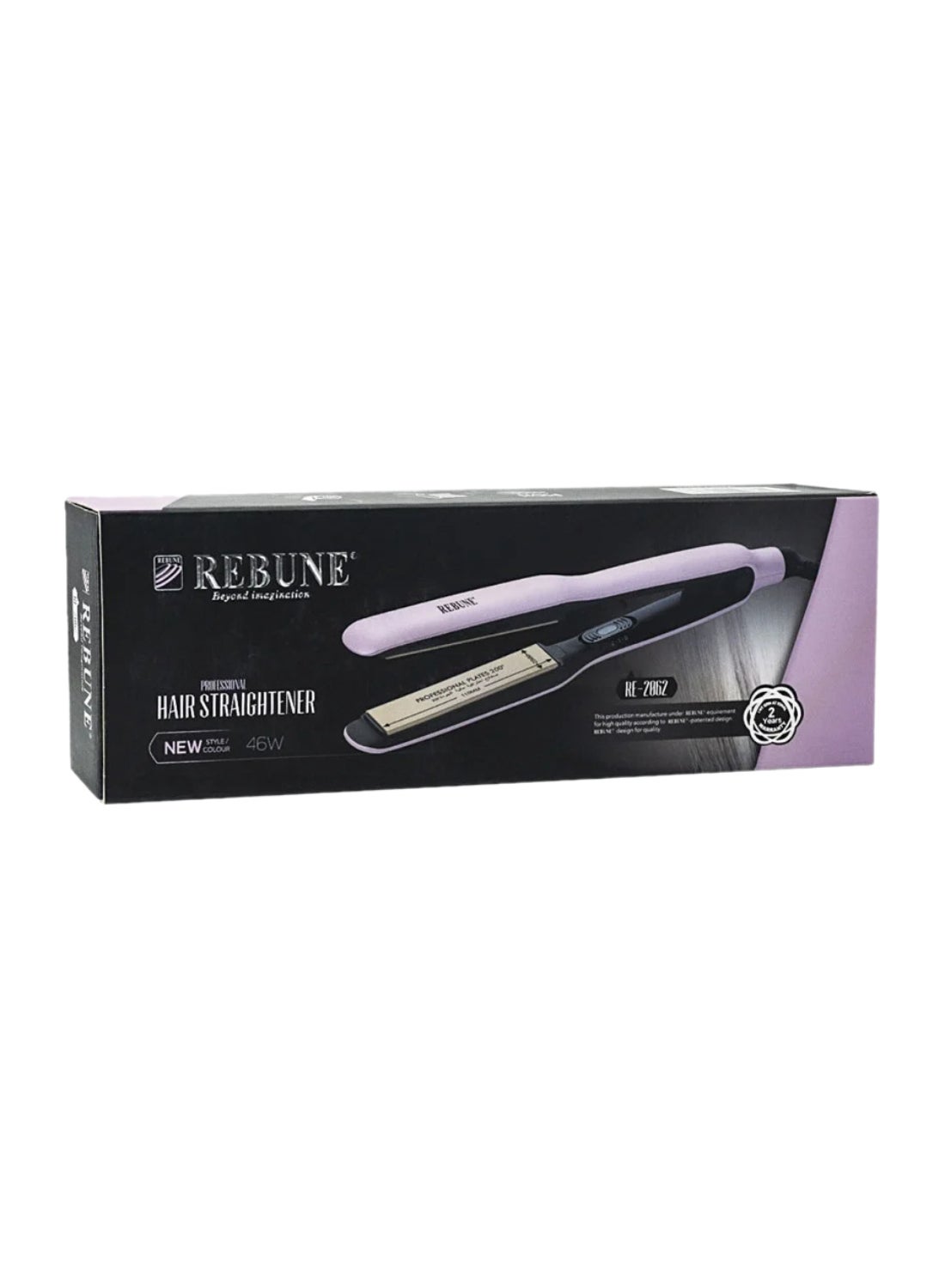 Professional Ceramic Hair Straightener Pink/Gold 150grams