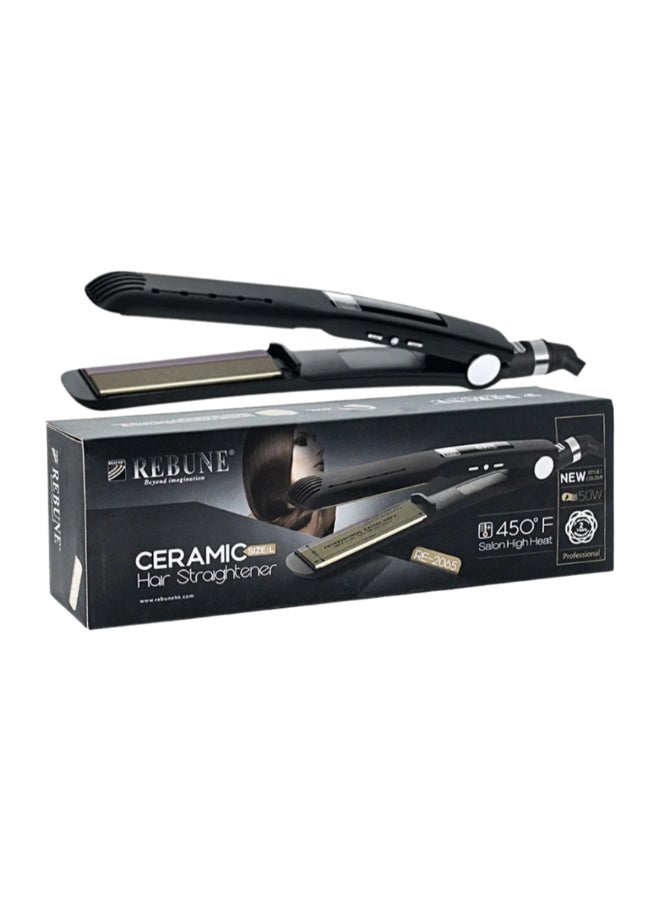 Professional Ceramic Hair Straightener Black/Gold 150grams