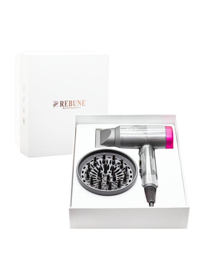2-Piece Maysam Hair Dryer Set Grey/Pink