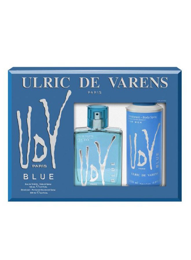 2 Piece Paris Blue Gift Set 100+200ml