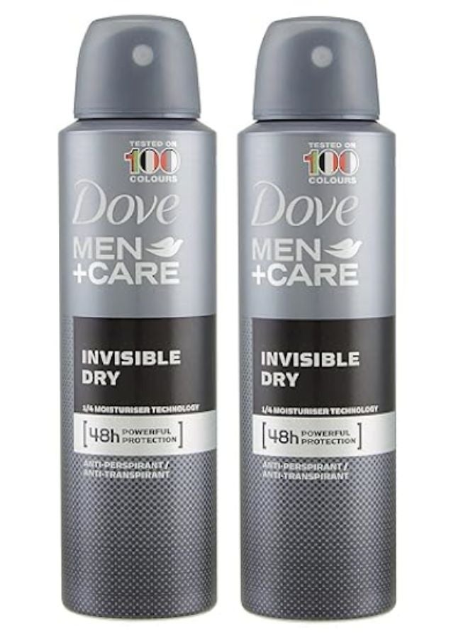 Care Antiperspirant Deodorant Invisible Dry Black 150ml Pack Of 2