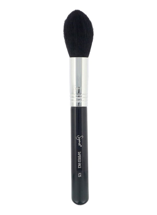 Tapered Makeup Brush Black/Silver