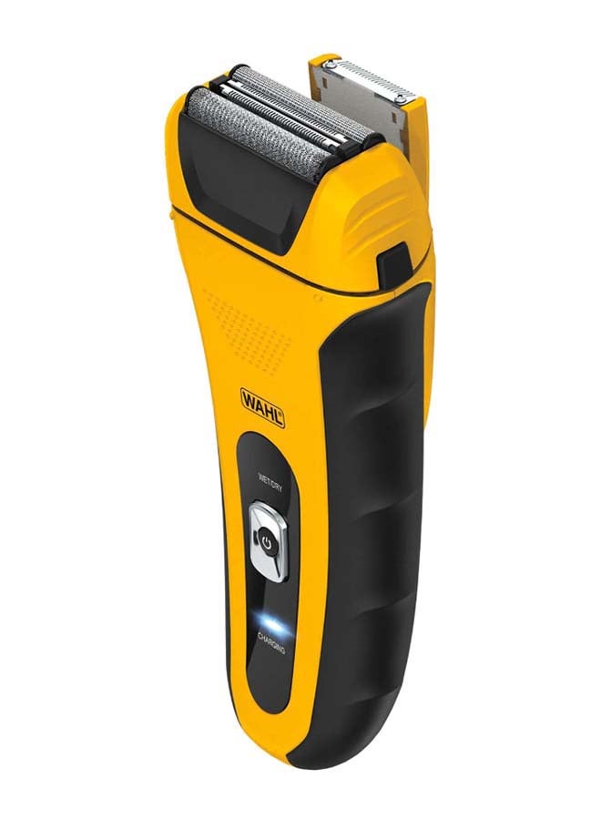 Life Proof Rechargeable Electric Shaver for Men – Waterproof Wet & Dry Use, Shockproof Design, Dual Floating Heads, Stainless Steel Blades, 90-Min Cordless Runtime, Quick Charge – 7061-127 Black/Yellow - image 2
