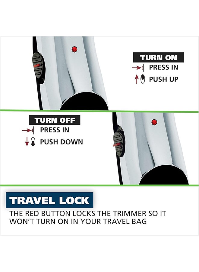 GroomsMan Beard And Stubble Cord/Cordless Trimmer Black - image 4