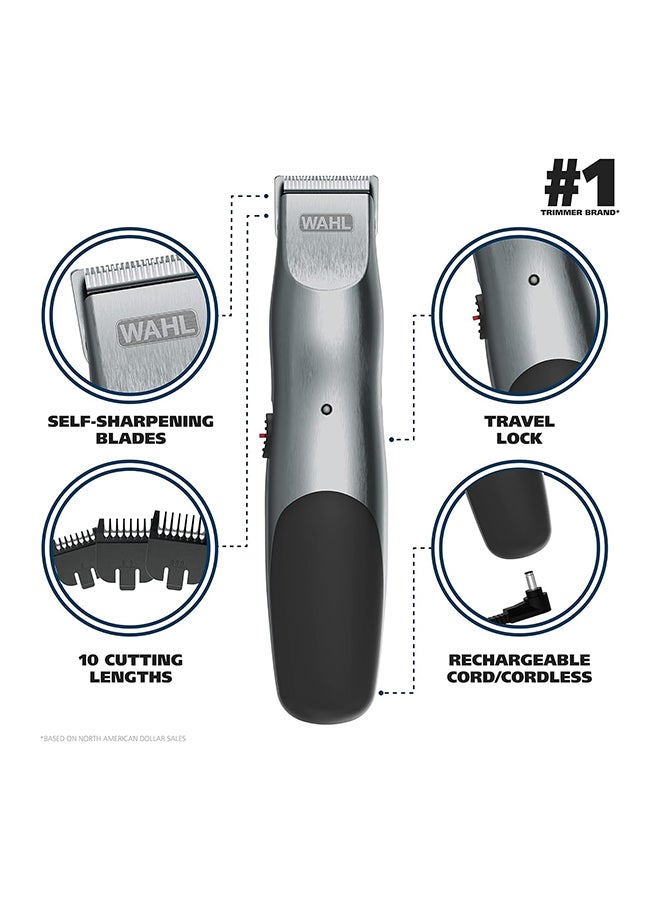 GroomsMan Beard And Stubble Cord/Cordless Trimmer Black - image 7