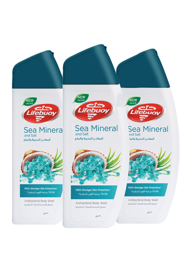 Sea Mineral And Salt Body Wash 300ml Pack of 3